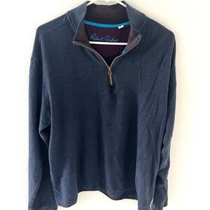 Robert Graham Quarter-Zip Pullover Sweater, Size: Large